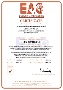ISO 45001 2018 Certificate