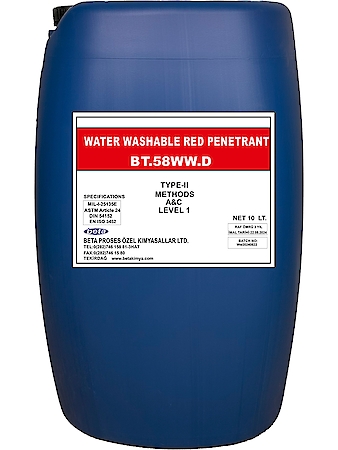 BT - 58 WWD. Penetrant Liquid